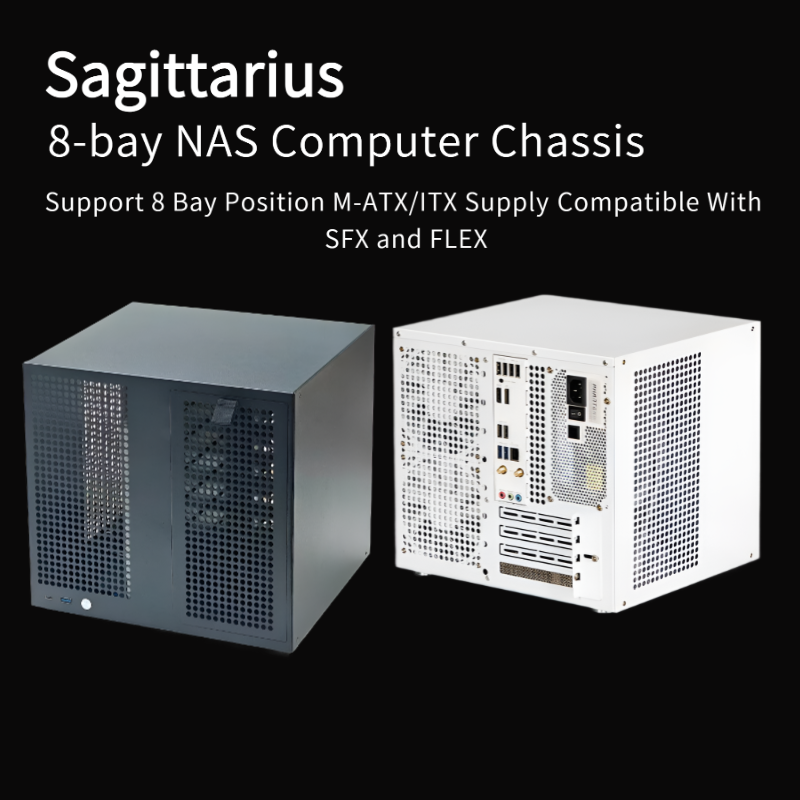 Retro Gaming Pc Case - Sagittarius 8-bay NAS Chassis with ATX