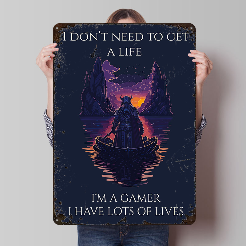 Retro Gaming Bar - Gaming Quote Printing Poster Customized Retro
