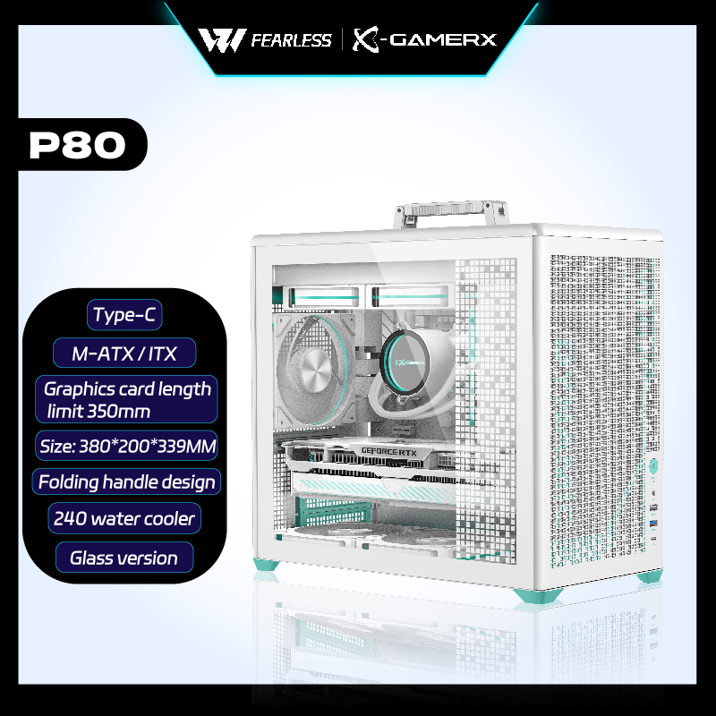 Power Train X-GAMERX P80 Side  - Retro Gaming Pc Case ulasan dan harga