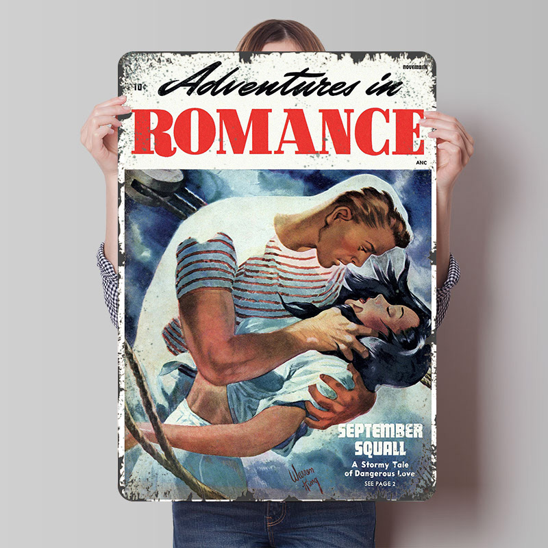 ADVENTURES IN ROMANCE Tinplate - Retro Gaming At ulasan dan harga