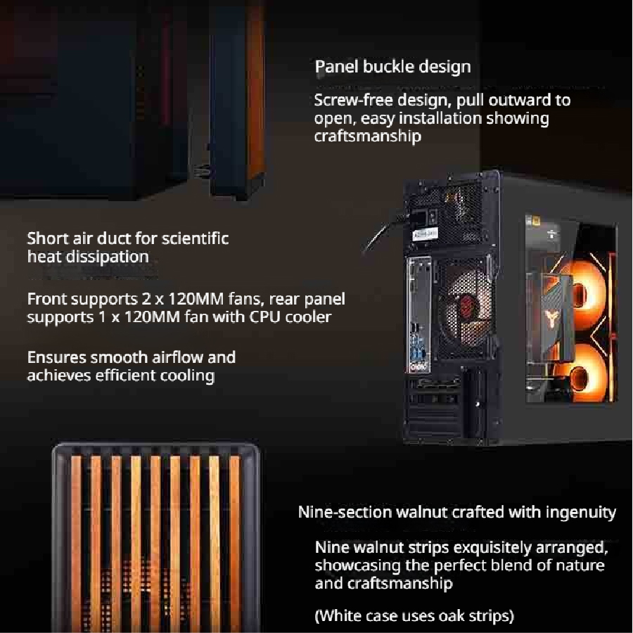 WJCOOLMAN Craftsman 3 MTAX/ITX - Retro Gaming Pc Case ulasan dan harga