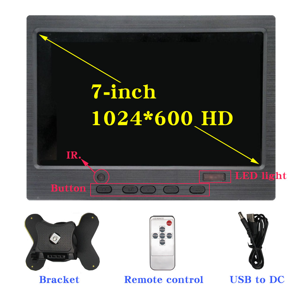 7-inch Portable display 1024x6 - Retro Gaming Monitor ulasan dan harga