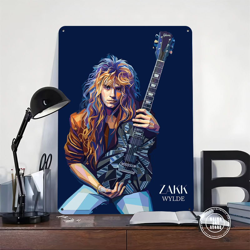 Zakk Wylde Art Portrait Metal  - Retro Gaming At ulasan dan harga