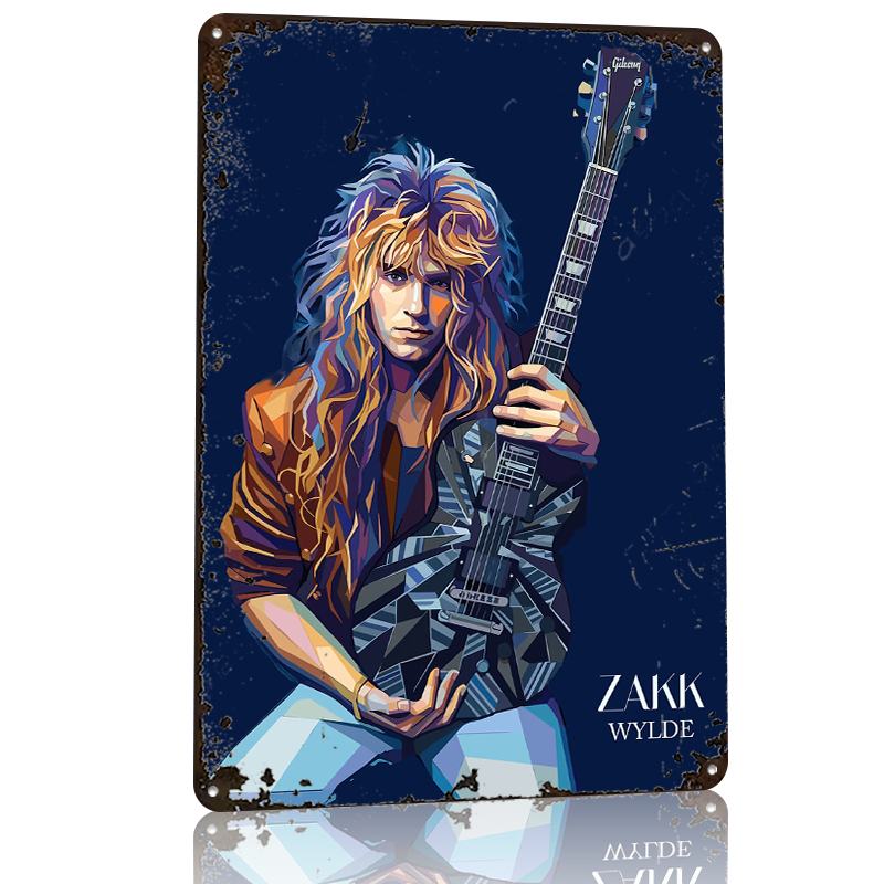 Zakk Wylde Art Portrait Metal  - Retro Gaming At ulasan dan harga