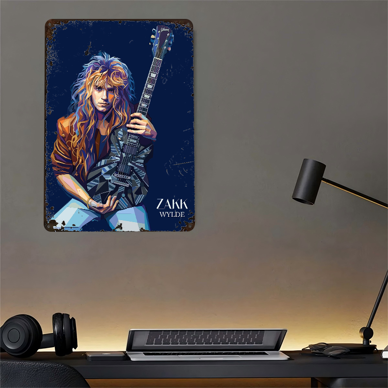 Zakk Wylde Art Portrait Metal  - Retro Gaming At ulasan dan harga