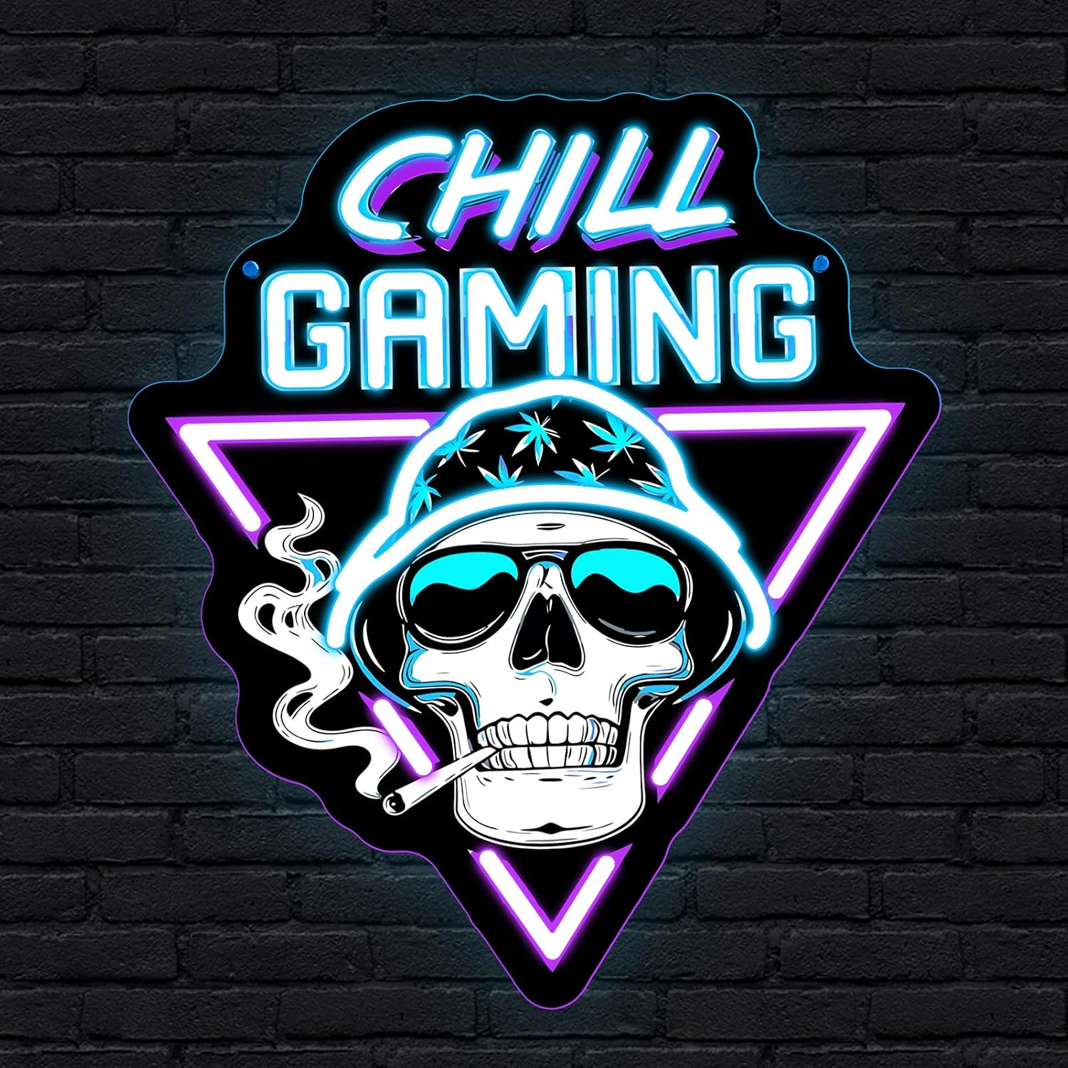  Chill Gaming Skull LED Neon  - Retro Gaming Bar ulasan dan harga
