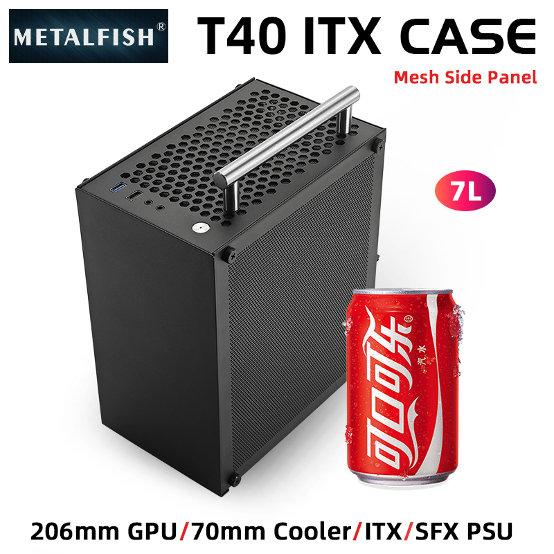 METALFISH T40 Mini ITX Black C - Retro Gaming Pc Case ulasan dan harga