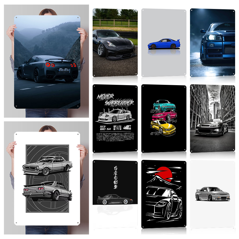 （Nissan） Posters Retro Car Met - Retro Gaming At ulasan dan harga