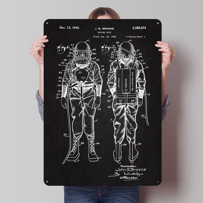 1945 Diving Suit Patent Metal  - Retro Gaming At ulasan dan harga