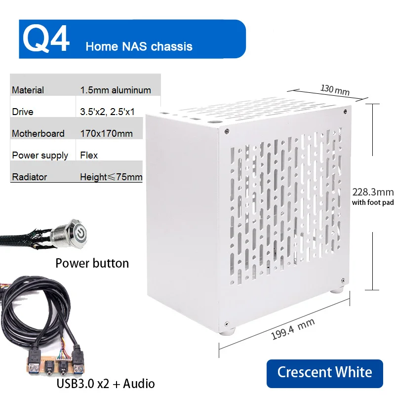 ARSYLID Q4 Home Nas Aluminum C - Retro Gaming Pc Case ulasan dan harga