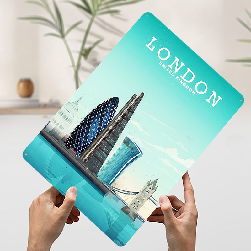 London Travel Metal Poster Cus - Retro Gaming London ulasan dan harga