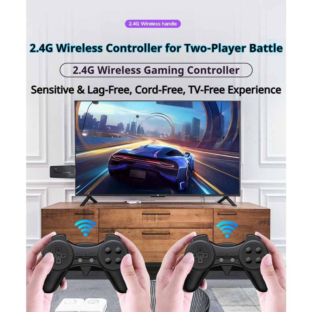 Portable 4K Retro Game Stick C - Retro Gaming Qss ulasan dan harga