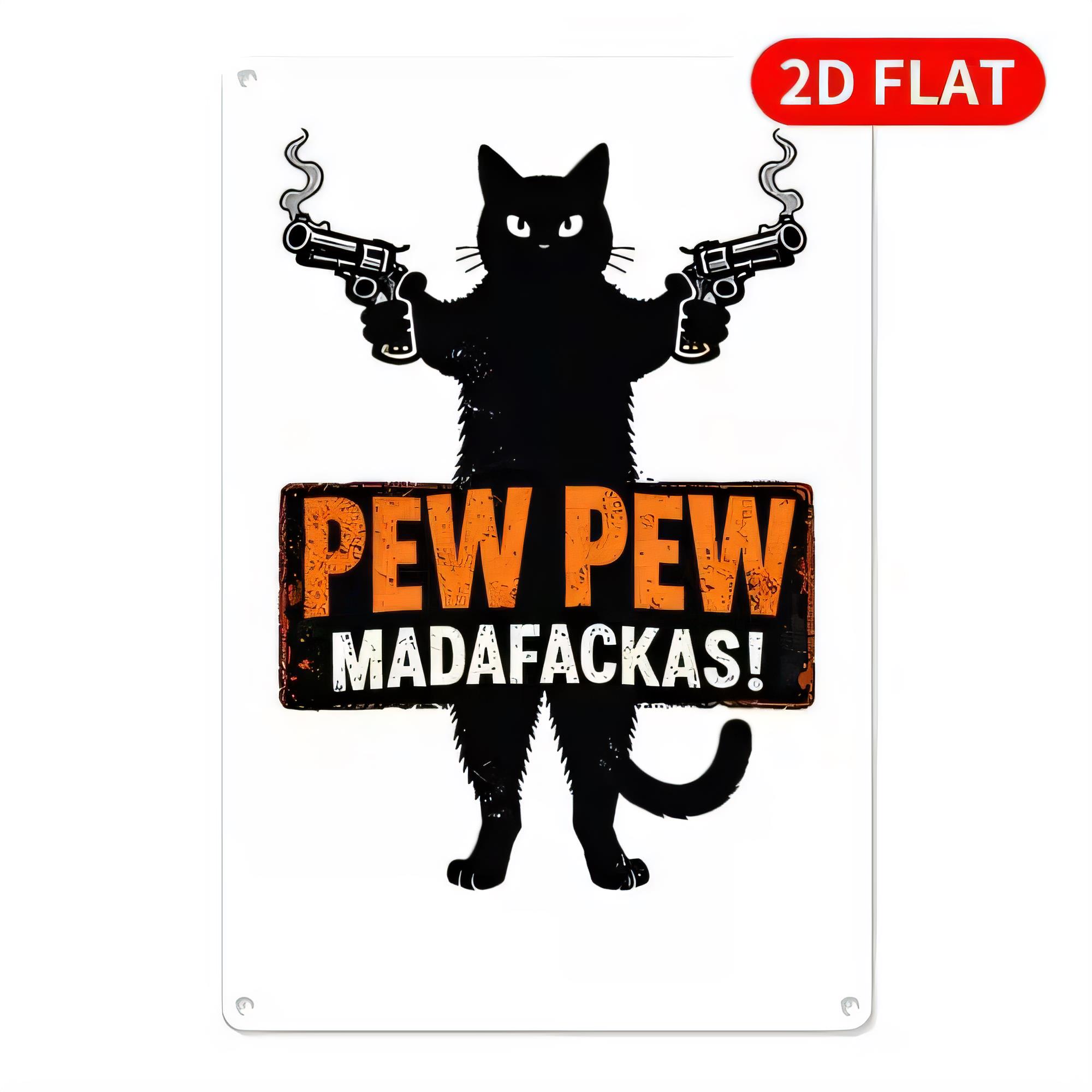 Tin Sign  Pew Pew Madafakkas F - Retro Gaming Bar ulasan dan harga