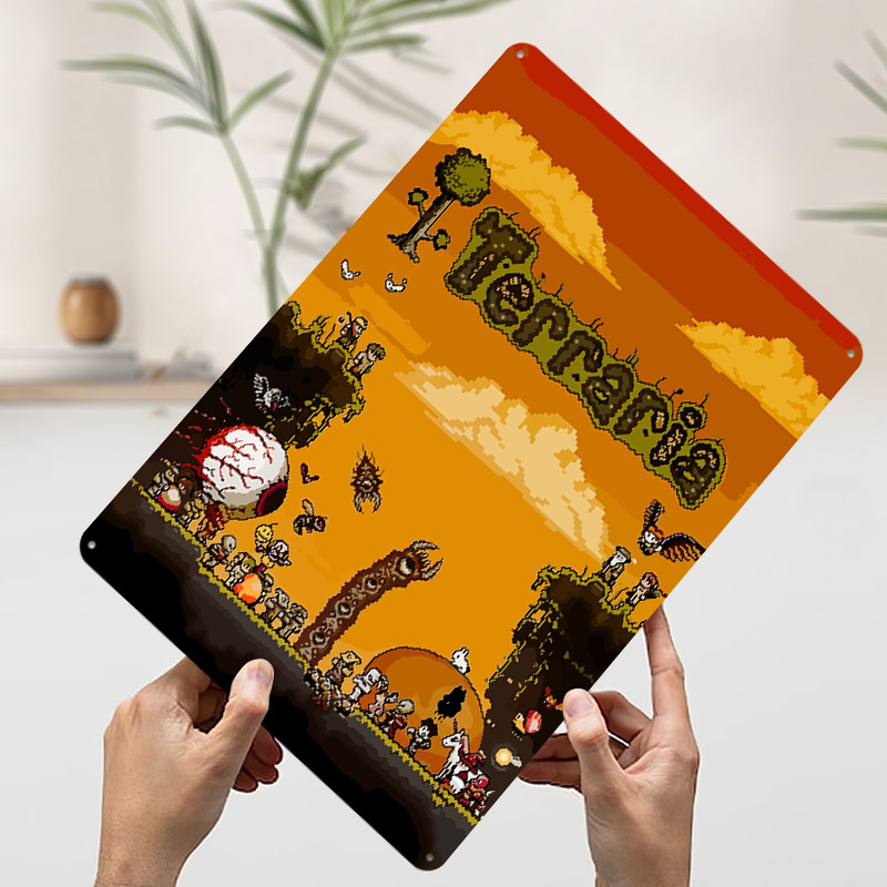 Terraria Pixel Art Game Printe - Retro Gaming At ulasan dan harga