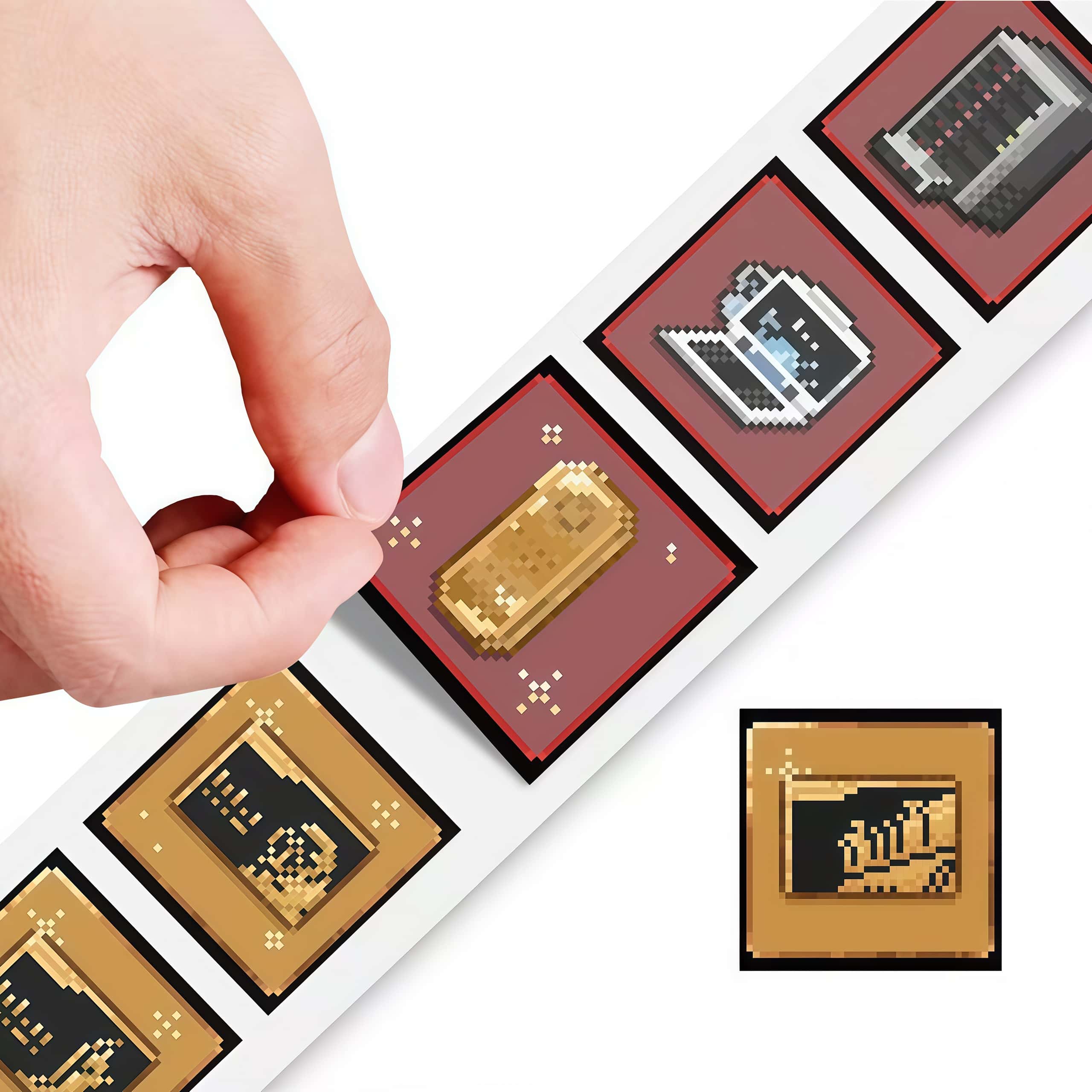 500Pcs Delta Game Pixel Sticke - Retro Gaming Bar ulasan dan harga