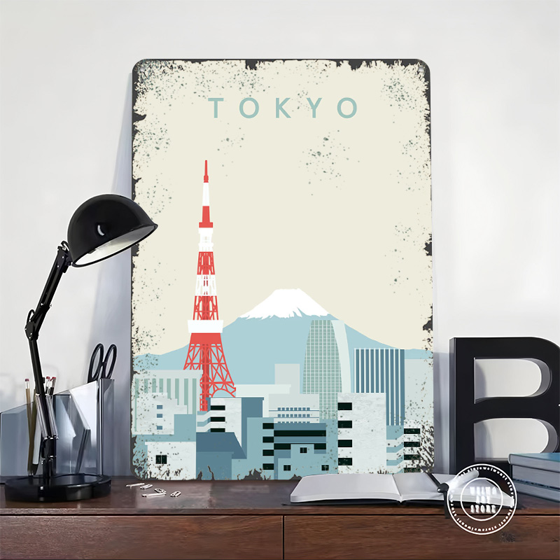 Tokyo Poster Retro 3D Printed  - Retro Gaming Gifts For Men ulasan dan harga