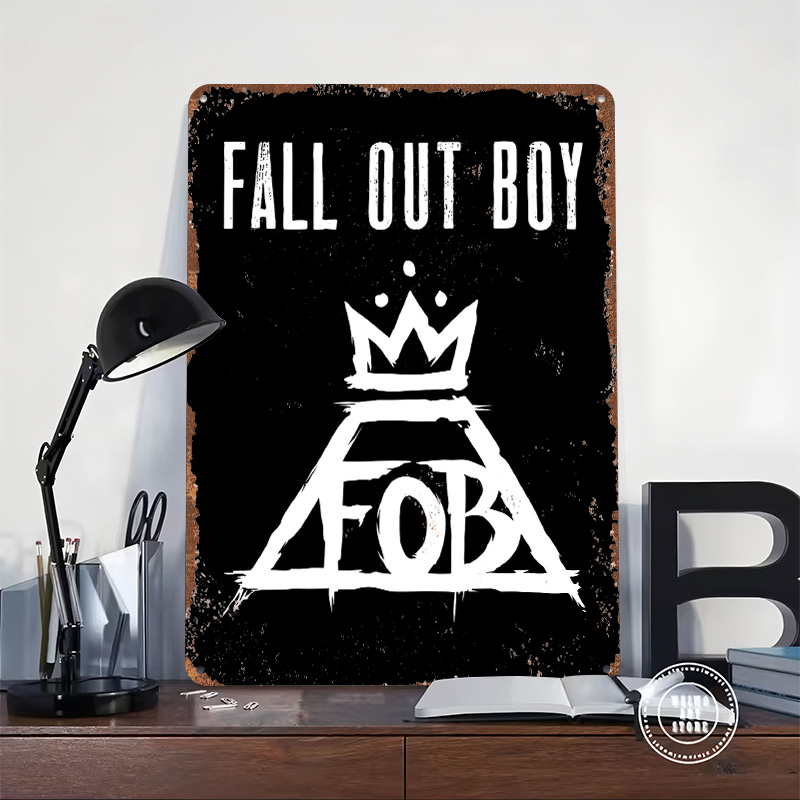 Fall Out Boy Tin Plaque Poster - Retro Gaming Bar ulasan dan harga