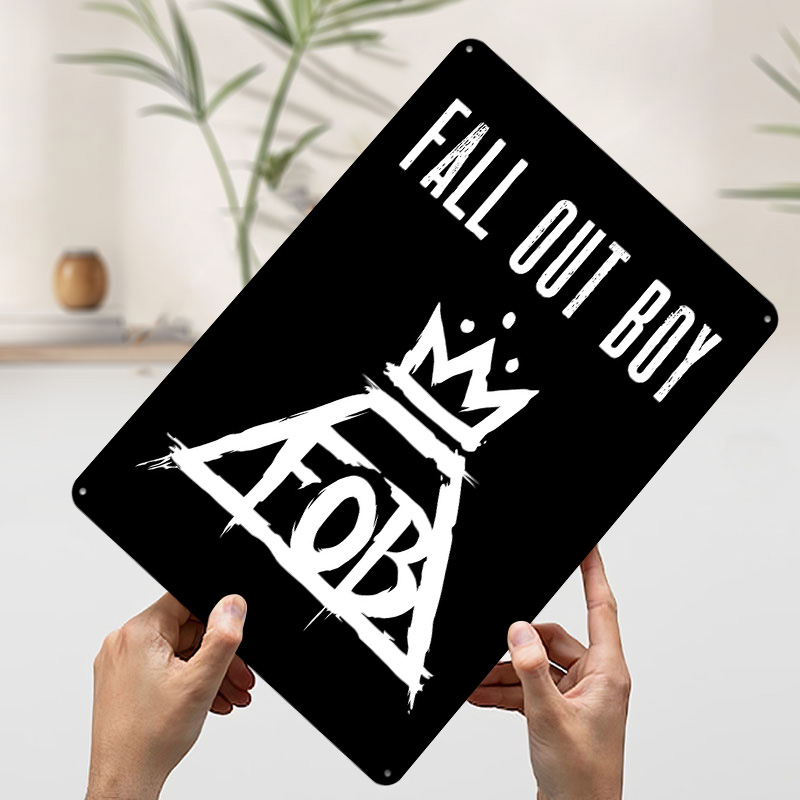 Fall Out Boy Tin Plaque Poster - Retro Gaming Bar ulasan dan harga