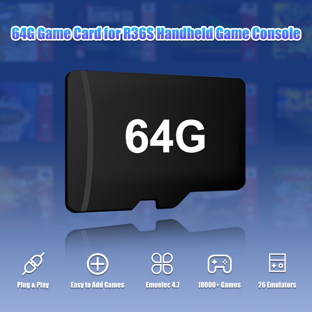 64G Game TF Card for R36S Vide - Retro Gaming Qss ulasan dan harga