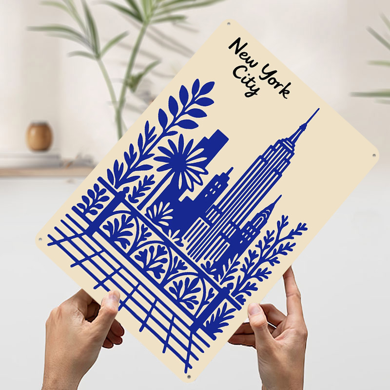 New York City Blue Poster Cust - Retro Gaming At ulasan dan harga