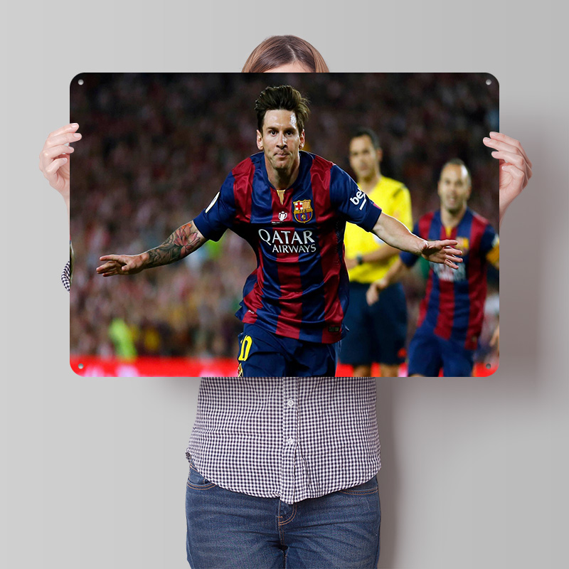 Lionel Messi Football Printed  - Retro Gaming At ulasan dan harga