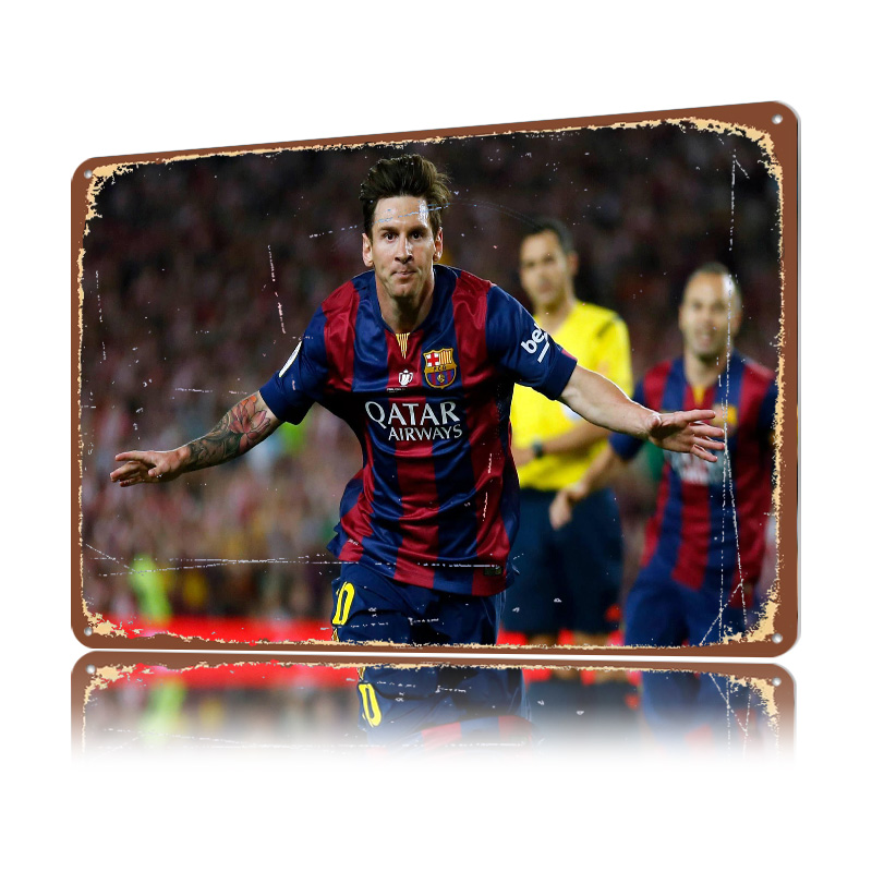 Lionel Messi Football Printed  - Retro Gaming At ulasan dan harga