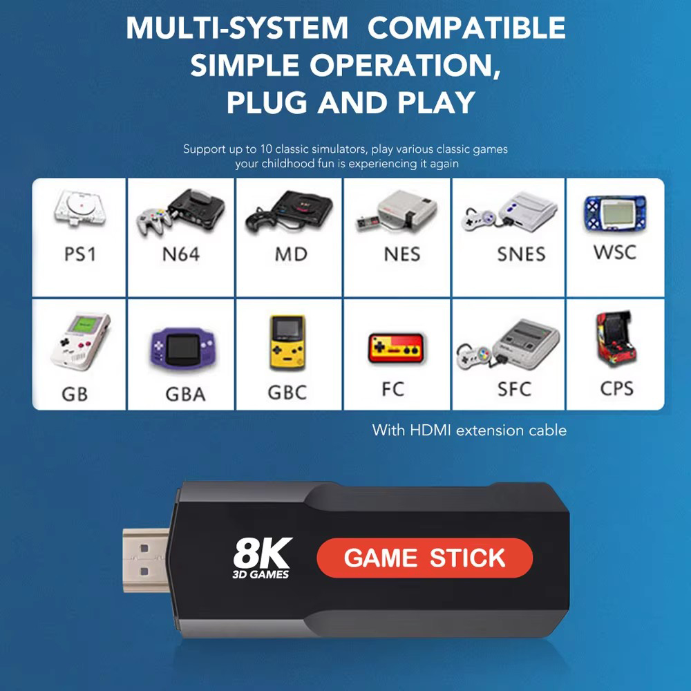 X2 Game Stick HD 4K 8K 3D Cons - Retro X8 Gaming Console ulasan dan harga