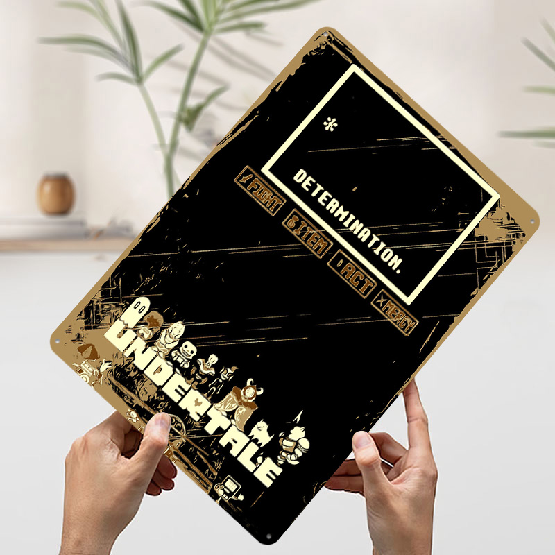Undertale Metal Poster Custom  - Retro Gaming At ulasan dan harga