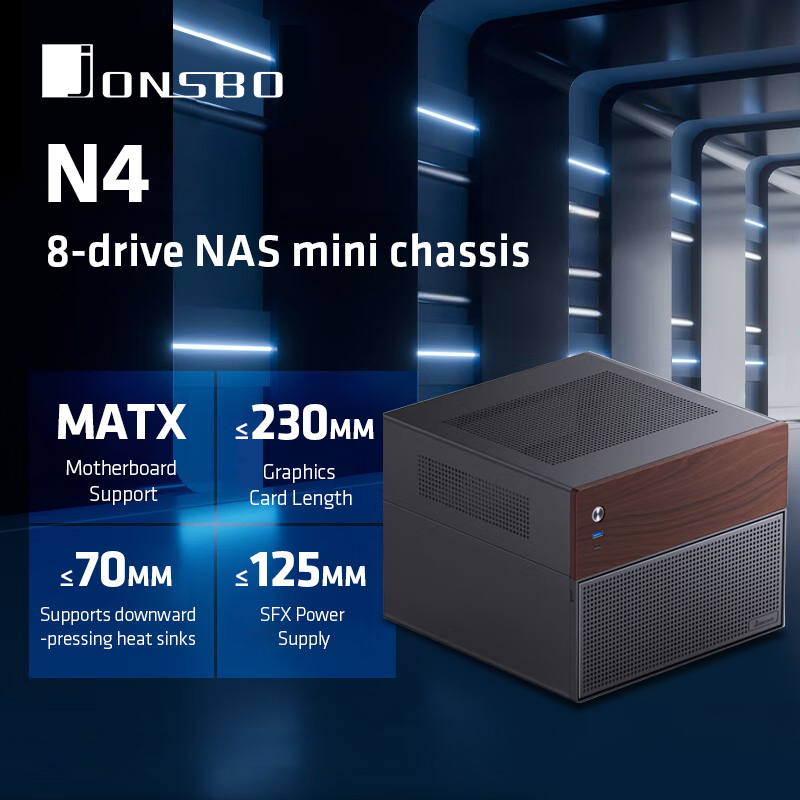 JONSBO N4 Black NAS Chassis M- - Retro Gaming Pc Case ulasan dan harga