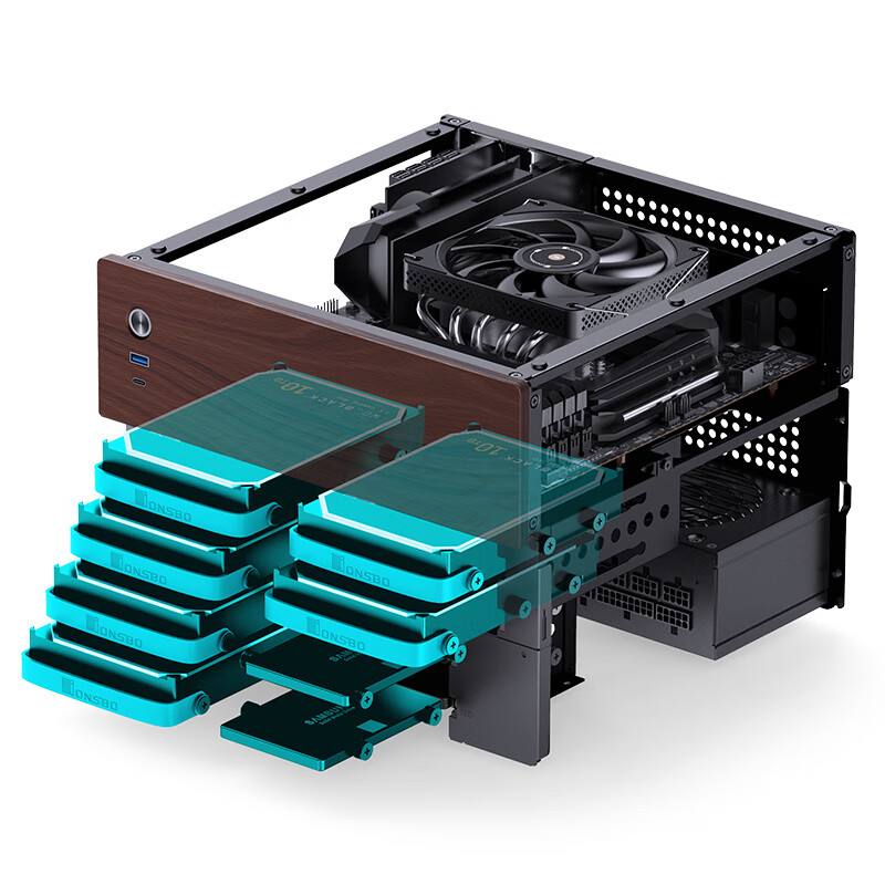 JONSBO N4 Black NAS Chassis M- - Retro Gaming Pc Case ulasan dan harga